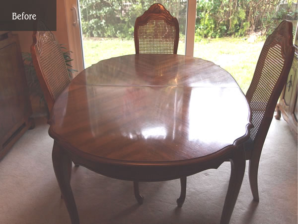 Oval table for 4 now seats 12