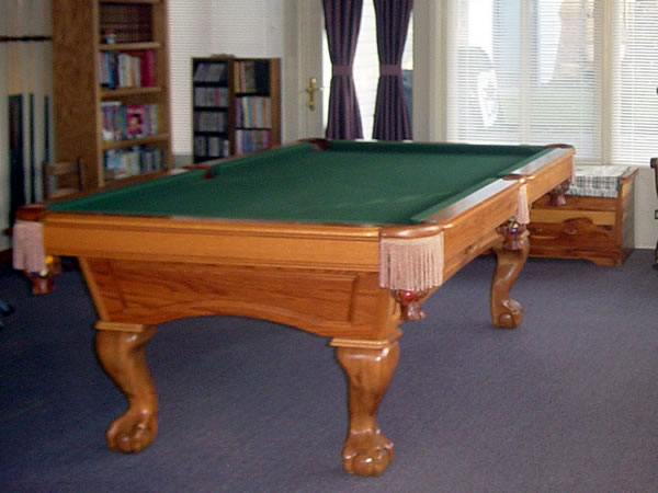 Billiard table before adding the extenders