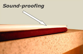 Our table pads are made with added sound-proofing